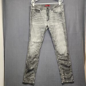 HUGO BOSS HUGO Men’s 34x31 Acid Wash Skinny Jeans Gray Distressed Tagged 34x34